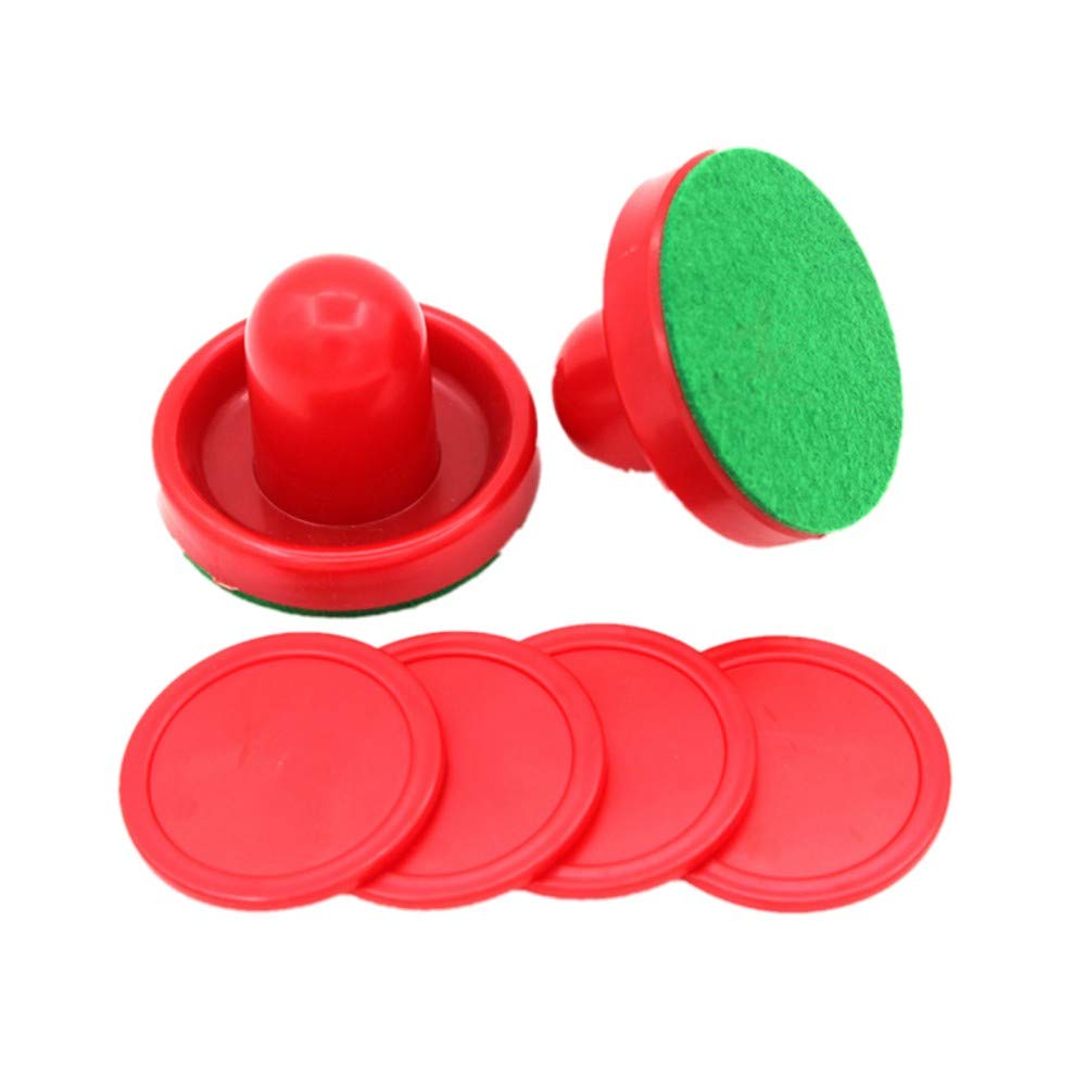 SUNREEK Air Hockey Set of 2 and 4 Washers - Red