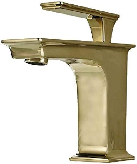 Goldene Spüle Wasserhahn Mischer Chrom Center Set Heiß- und