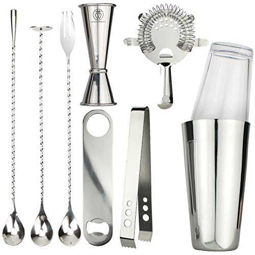 Prince of scots professional series 9 piece boston style cocktail…