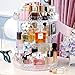 Rotating Makeup Organizer, 360 Degree Spining 8 Adjustable Layers Large Capacity Cosmetic Organizer, Transparent Make Up Organizers and Storage for Vanity Countertop or Bedroom Dresser