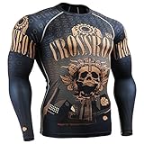 Fixgear Mens Womens MMA Running Printed Compression Shirt Long sleeve Top S ~ 4XL