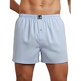LUFT Mens Fine Linen Soft Stretch Elastic Waistband Underwear Boxer Shorts