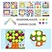 PinSpace Button Art Color Matching Mushrooms Nails Mosaic Pegboard Puzzle Games with 12 Templates, Fine Motor Skills Toys Preschool Educational Learning Toys Best Gift for Boys and Girls