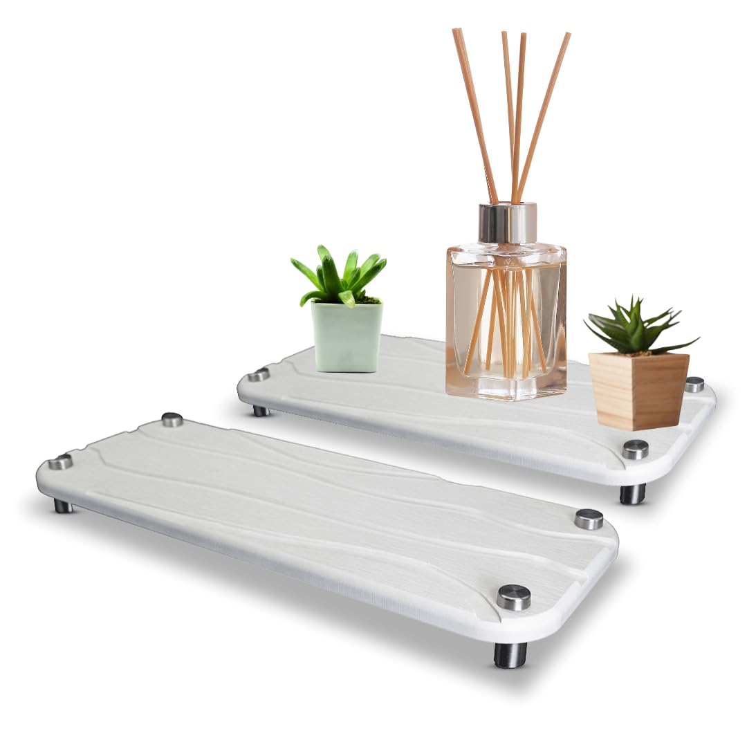 Photo 1 of 2pcs Instant Water Absorbing Stone Tray - Stone Soap Tray for Bathroom & Kitchen