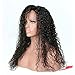 EAYON HAIR Curly 13x4 Lace Front Human Hair Wigs-Glueless 130% Density Brazilian Virgin Remy Wigs with Baby Hair for Women 18inch Natural Color