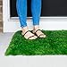 Large Grass Door Mat Rug with SmartDrain Technology - Stain Resistant Green Turf Perfect for Inside, Outside, Home Entryway, Patio, Balcony, Porch, RVs or Camping, Rectangle Size of 2X4 Feet