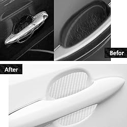 ASUBHA 4PCS Carbon Fiber Anti-Scratches Car Door
