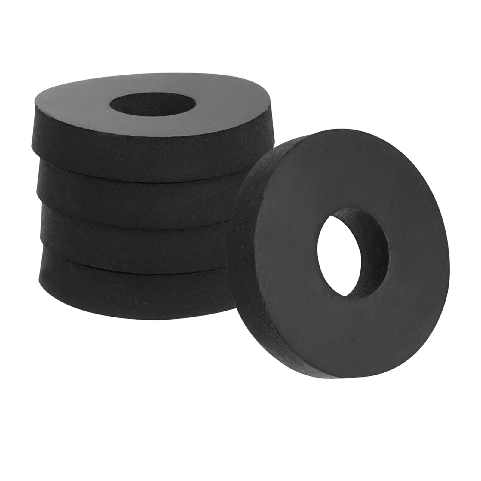 PATIKIL Flat Rubber Washers, 20Pcs 3/4 Inch OD x 1/4 Inch ID x 1/8 Thickness Multi Purpose Spacer Rubber Bushings Anti Vibration Washers for Bolts Screws Car Household Appliances