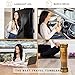 MAYA LUXURIOUS Tea Infuser Bottle Leakproof Double Wall Glass Travel Tea Mug with Stainless Steel Filter - BPA Free Tea Tumbler + Strainer for Loose Leaf Tea
