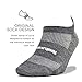 Feetures High Performance Ultra Light Cushion Ankle Sock - No Show Socks for Women & Men with Heel Tab - Heather Gray, M (1 Pair)