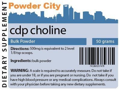 CDP Choline (50Grams) by Powder City