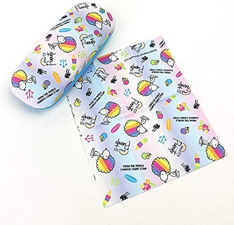 Amazon Co Jp メガネケース Snoopy スヌーピー レインボーシリーズのメガネケース メガネ拭き Spz 1573 おもちゃ