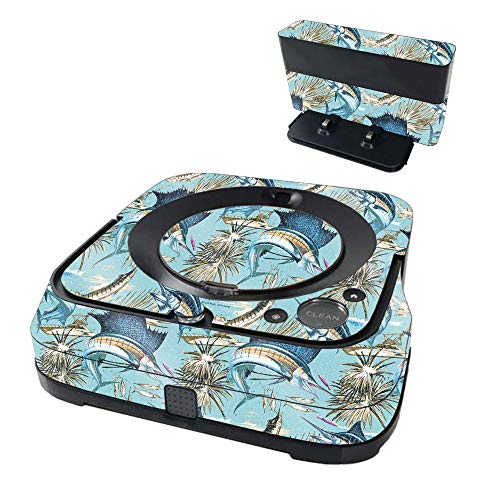 MightySkins Glossy Glitter Skin Compatible with iRobot Braava Jet m6 - Island F…