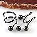 PiercingJ - 2pcs Stainless Steel Twist Ear Plug Earring Spiral Helix Stud Lip Nose Ring Body Piercing 16Ga (Black)