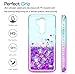 LG G7 ThinQ Case, LG G7 Case for Girls Women, LeYi Cute Shiny Glitter Moving Quicksand Clear TPU Protective Phone Case Cover for LG G7 / LG G7 ThinQ ZX Teal/Purple