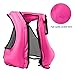 Faxpot Inflatable Life Jacket Adult Swimming Vest for Snorkeling Suitable for 80-220 lbs (Pink)