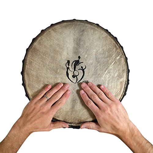 Hand-carved Djembe Drum From Africa - 14"x25" Oversize with Big Bass (Random Carving) - Thumbnail 7