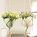Macrame Plant Hanger Set Hanging Planter Handmade Jute Rope for Indoor Outdoor Flower Pots (Pot not Included),4legs 6 pcs of 3 Different Size-JamBer