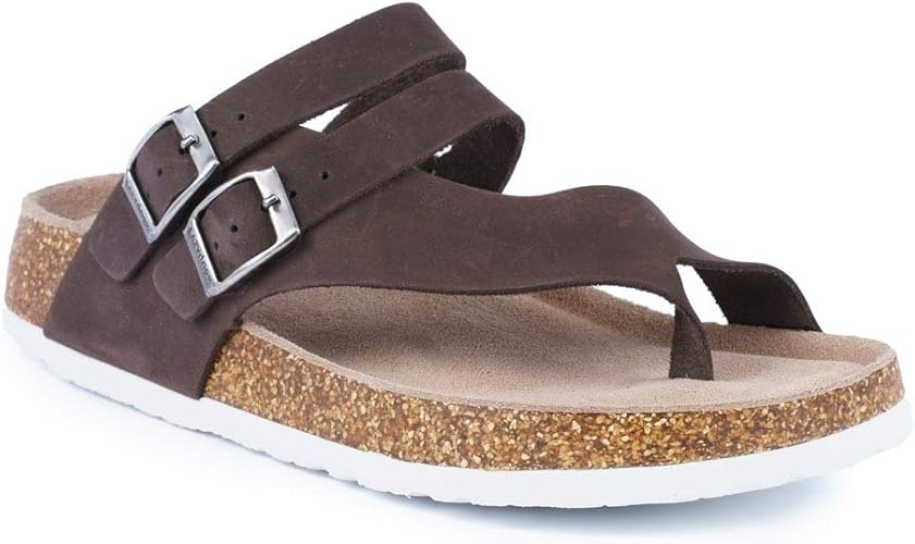 Lazy Dogz Womens Chocolate Rebel Toe Loop Sandal 6 UK Chocolate Brown