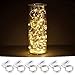 CYLAPEX Pack of 6 LED Starry String Lights with 20 Micro LEDs on 3.3feet/1m Silver Coated Copper Wire, Fairy Lights Battery Powered by 2x CR2032(Incl), for Party Christmas Table Decorations Warm White primary