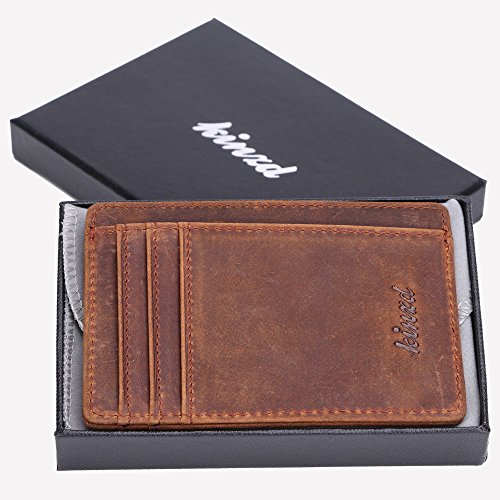 6 Wallet+Pocket+Minimalist+Secure+Leather