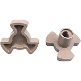 Microwave Turntable Motor Coupler Microwave Oven Turntable Roller Guide Support Glass Tray Drive Coupling Replacement (Shaft Length - 0.59inch)