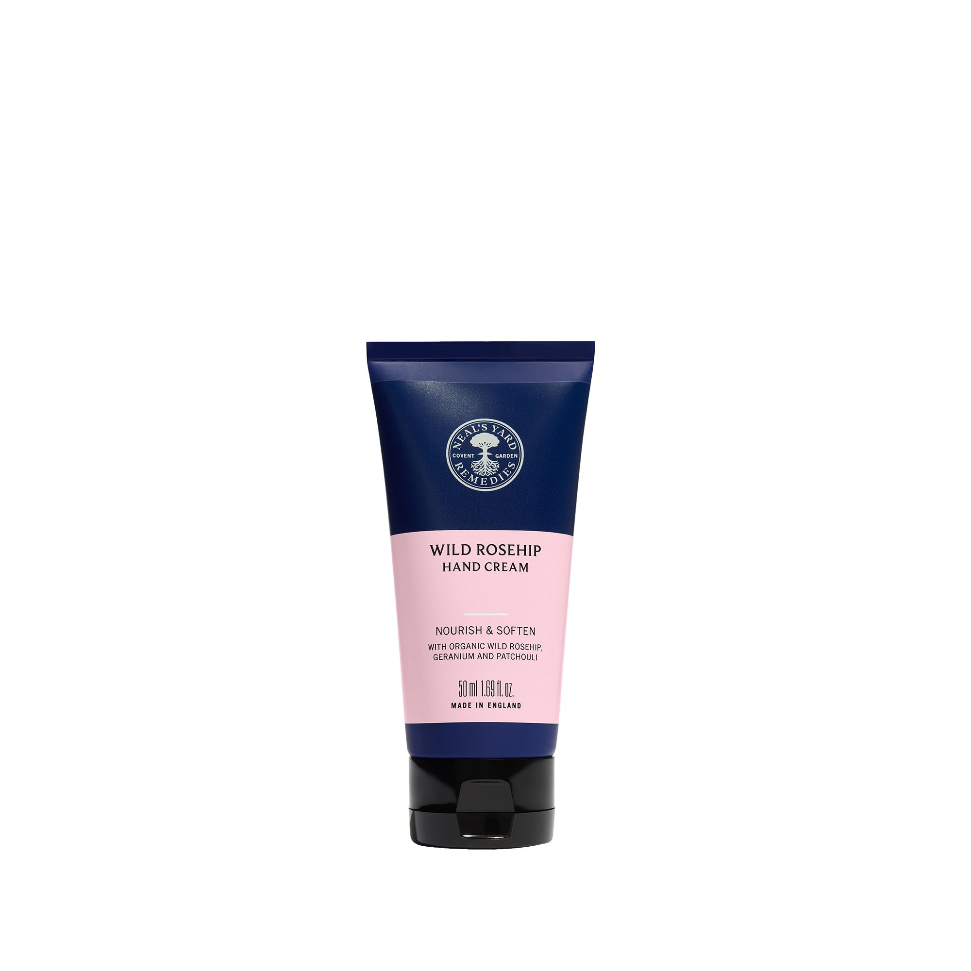 Neal's Yard Remedies Wild Rosehip Hand Cream, Rich, Luxurious & Beautifully Scented Hand Moisturiser, Vegan & Cruelty-Free, 50ml