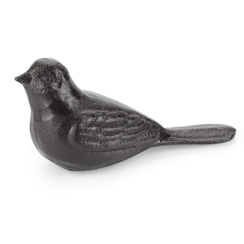 IGNPION Heavy Duty Cast Iron Door Stop Decorative Bird Wedge Rustic Animal Cuddly Doorstopper