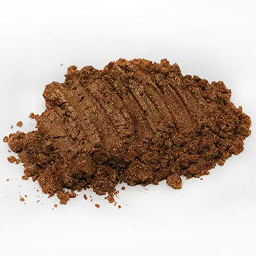 Slice of the Moon: Bronze Mica Powder 28g, Natural Mineral Mica, Cosmetic Grade for Lipstick Lip Gloss Bath Bombs Epoxy Resin Face Blush Powder Eye Pencil Dye Pigments Candle Making