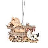 Midwest Seasons Pig Charlotte Hen Chicken Barn Animal Bird Christmas Tree Ornament Web