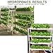 WEPLANT NFT Hydroponic Growing System 4 Layer 72 Holes with Timed Cycle Fertilizer, PVC-U Pipe Hydroponic Kit with Cups Sponge Pumpthumb 2