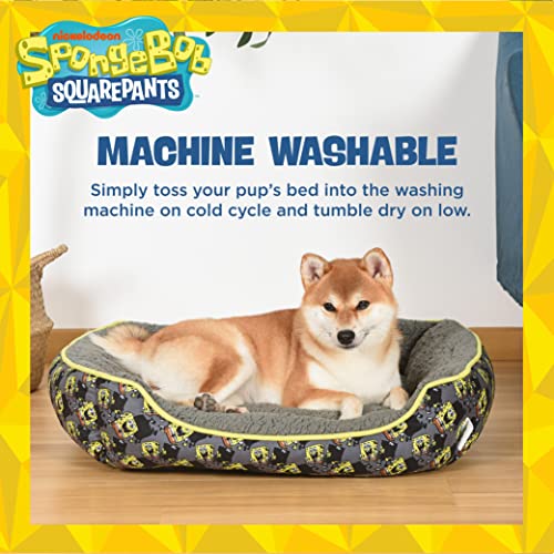 SpongeBob SquarePants for Pets Shadow in the Dark Cuddler Dog Bed Durable Washable Dog Bed