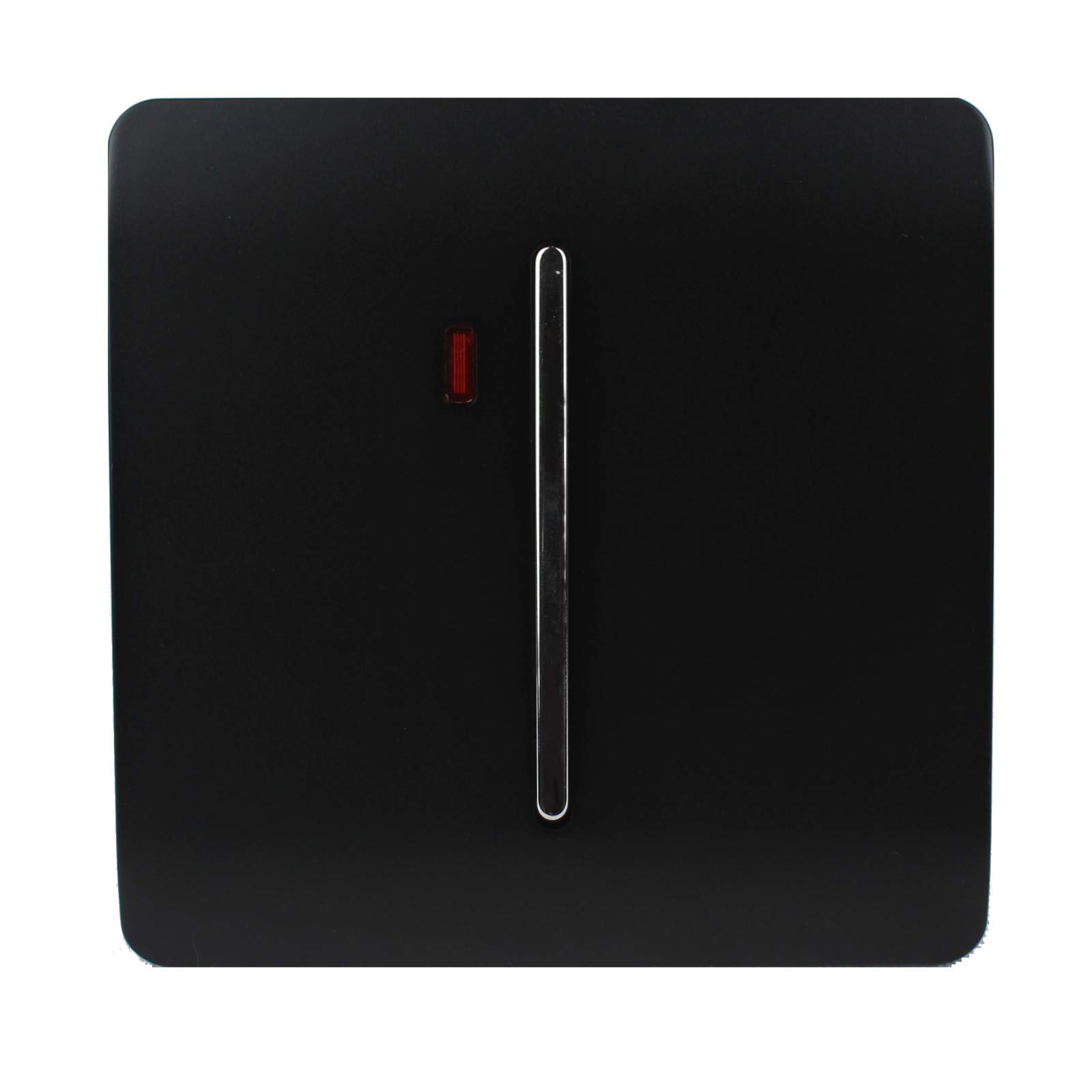 Trendi Artistic Modern Glossy 20 A Tactile Light Switch & Neon Insert Black ART-WHS1BK