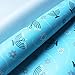 Hanukkah Gift Wrap in Assorted Designs - 3 Rolls Total 150 sq.ft. (Light Blue)
