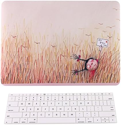 Pandawell MacBook 12-inch (Model: A1534) Case Art Series Rubberized Hard Shell Protective Case with Keyboard Cover for Apple New Macbook 12" with Retina Display - Wheatfield