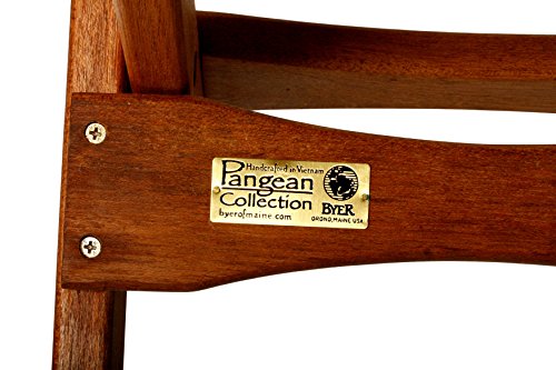 BYER OF MAINE, Pangean, Folding Wood Table, Hardwood, Folding Patio Table, Porch Table, Easy to Fold and Carry, Perfect for Camping, Wooden Camp Table, Matches Pangean Furniture Line, Single - Thumbnail 6