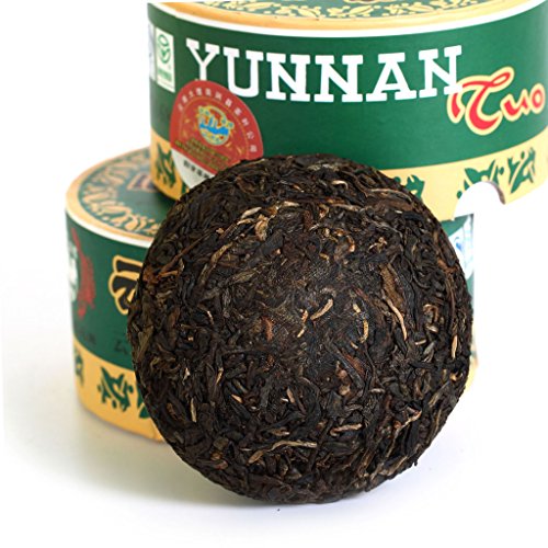 Puerh Tea - Raw Pu erh Tee Cake 100g / 3.52oz 2007 Year Tulin T868 - Puerh Tuocha Boxed - Chinese Yunnan Puer Pu'er Tea Pu-erh Tee – Bild 3