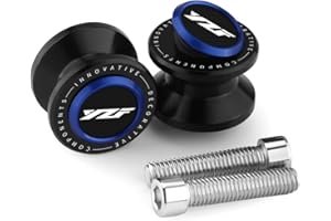 GOXMOTO Motorcycle Rear Stand Swingarm Spools Bobbins Frame Sliders 6MM Compatible with Yamaha YZF R7 R3 R1 R6 R9 R1S R1M R6S 1998-2022 2023 2024 2025 YZFR3 YZFR7 YZFR1 YZFR6 YZFR9 Accessories (Blue)