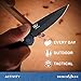 Benchmade - Griptilian 551 Folding Knife, Plain Drop-Point, Coated Finish, Black Handle