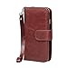 Case for Samsung S3,xhorizon TM FLK Premium Leather Folio Wallet Magnetic Wristlet Purse Soft Flip Multiple Card Slots Case for Samsung Galaxy S3 i9300 (Coffee)