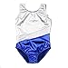EFINNY Gymnastics Dancing Leotard Girls One-piece Sparkle Camisole Active Shirts Blue 150(10-12Y)