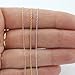10k Solid Yellow, White or Rose Gold Delicate Rope Chain - 13