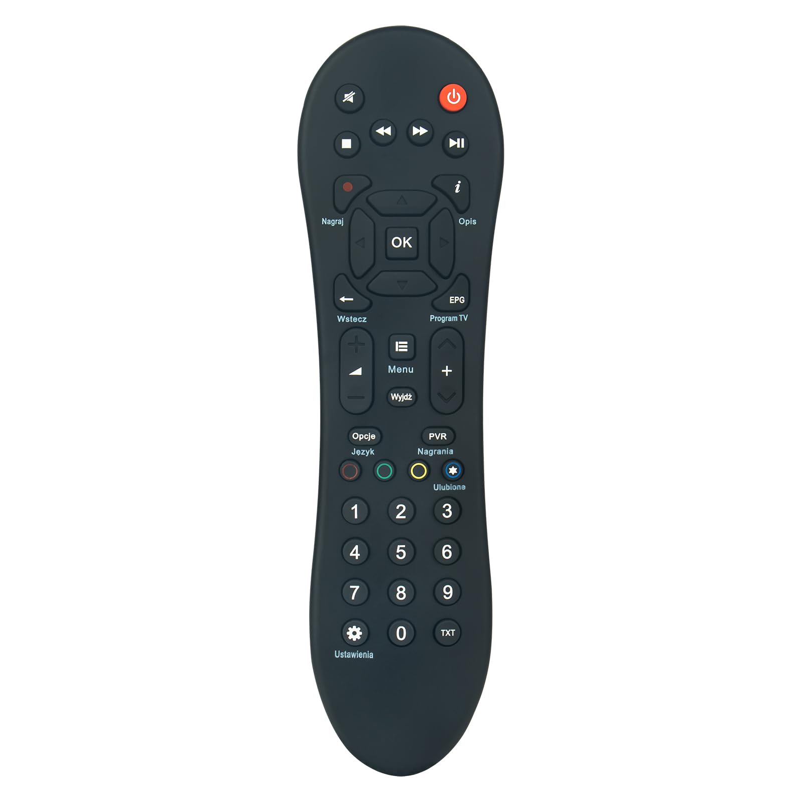 VINABTY Replaced Remote Control Applicable For Pilot Cyfrowy Polsat HD7000 HD6000 HD5000 HD2000 HD1000 HD3000 HD5500S DVB-T