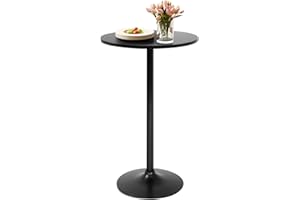 FDW Pub Table 40 Inch Height Cocktail Table Round Bistro Bar Table for Home and Kitchen Dining