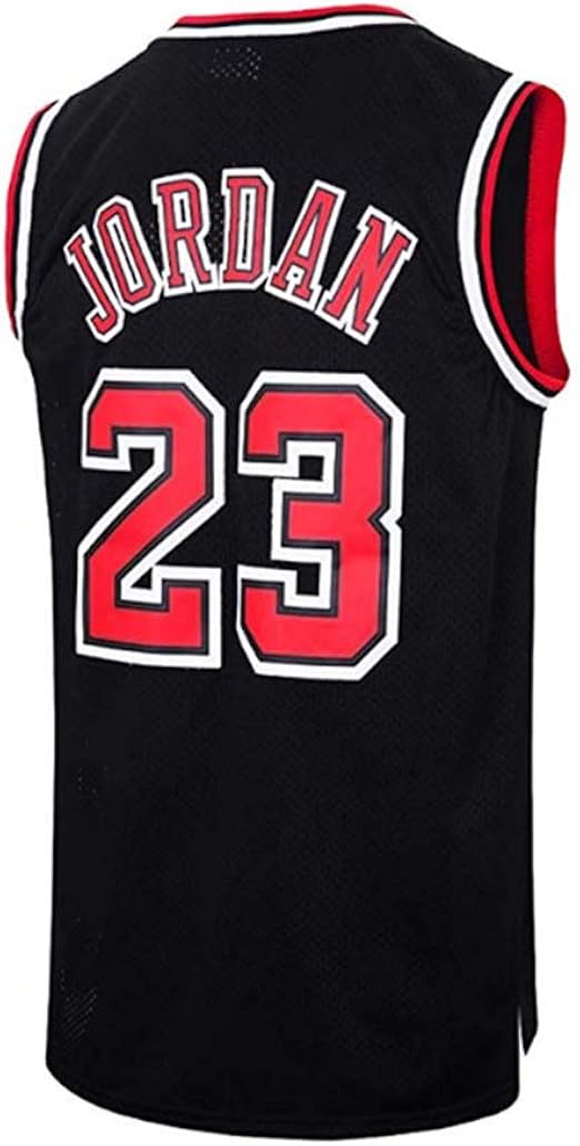 Basketball Jersey NBA Superstar Michael Jordan 23 Breathable Top Black