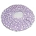 Eslite Waterproof Double Layers Shower Caps for Women,(Purple, White Dot)