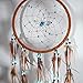 Caught Dreams Dream Catcher ~ Brown Suedette with Turquoise Stones 8.5