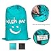 MILACA Nylon Laundry Bag Laundry Basket Travel Laundry Bag for Traveling College Apartments Foldable Laundry Bag Durable Water-Resistant (Blue)