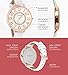 Women's Watches by Ferenzi - Rose Gold And White PU Leather Watch - Make Every Second Count - FZ17703