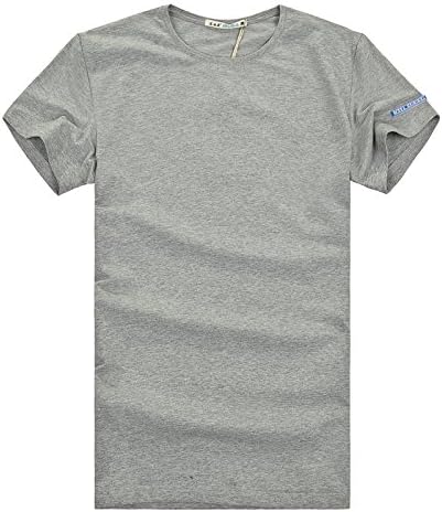 MOEA Grey Slimming Fit Short Sleeve Round-Neck T Shirt Mens(L)